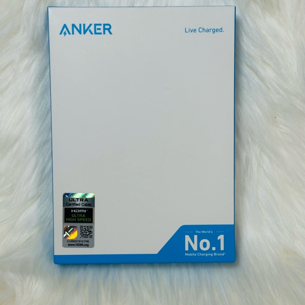 Anker White and Blue Mobile Charging Box